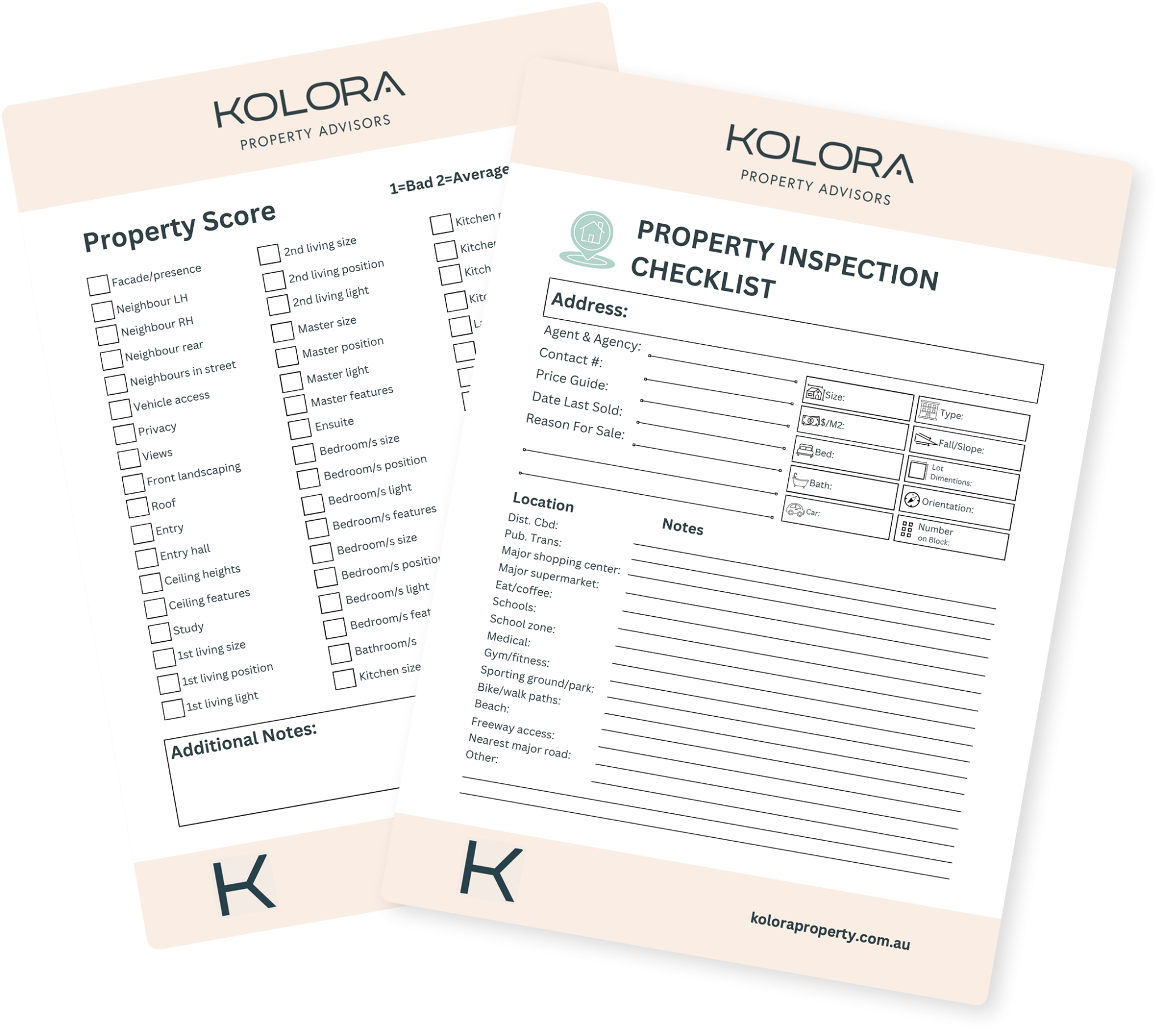 Kolora Property Checklist Prev